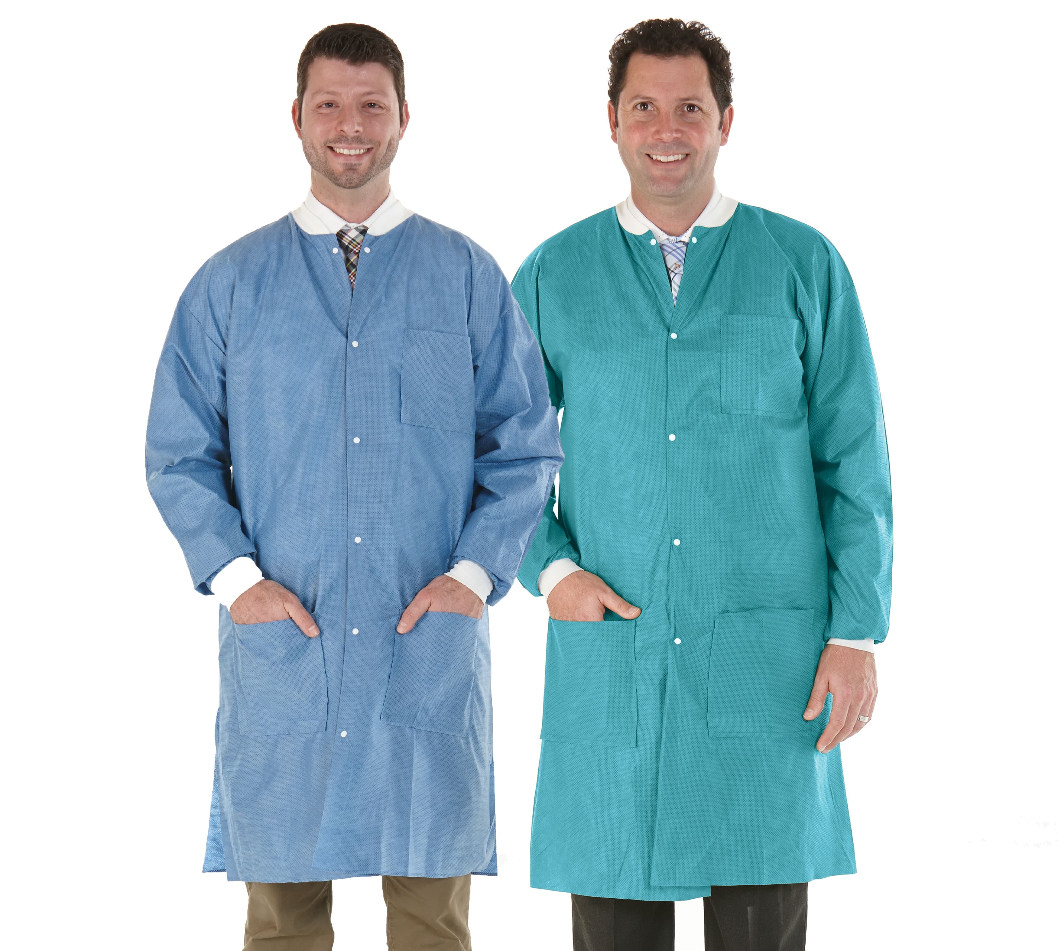 Medicom SafeWear High Performance Lab Coat, X-Large, Tropical Teal, SMS Polypropylene, 12/Bag, 8117-D thumbnail 9