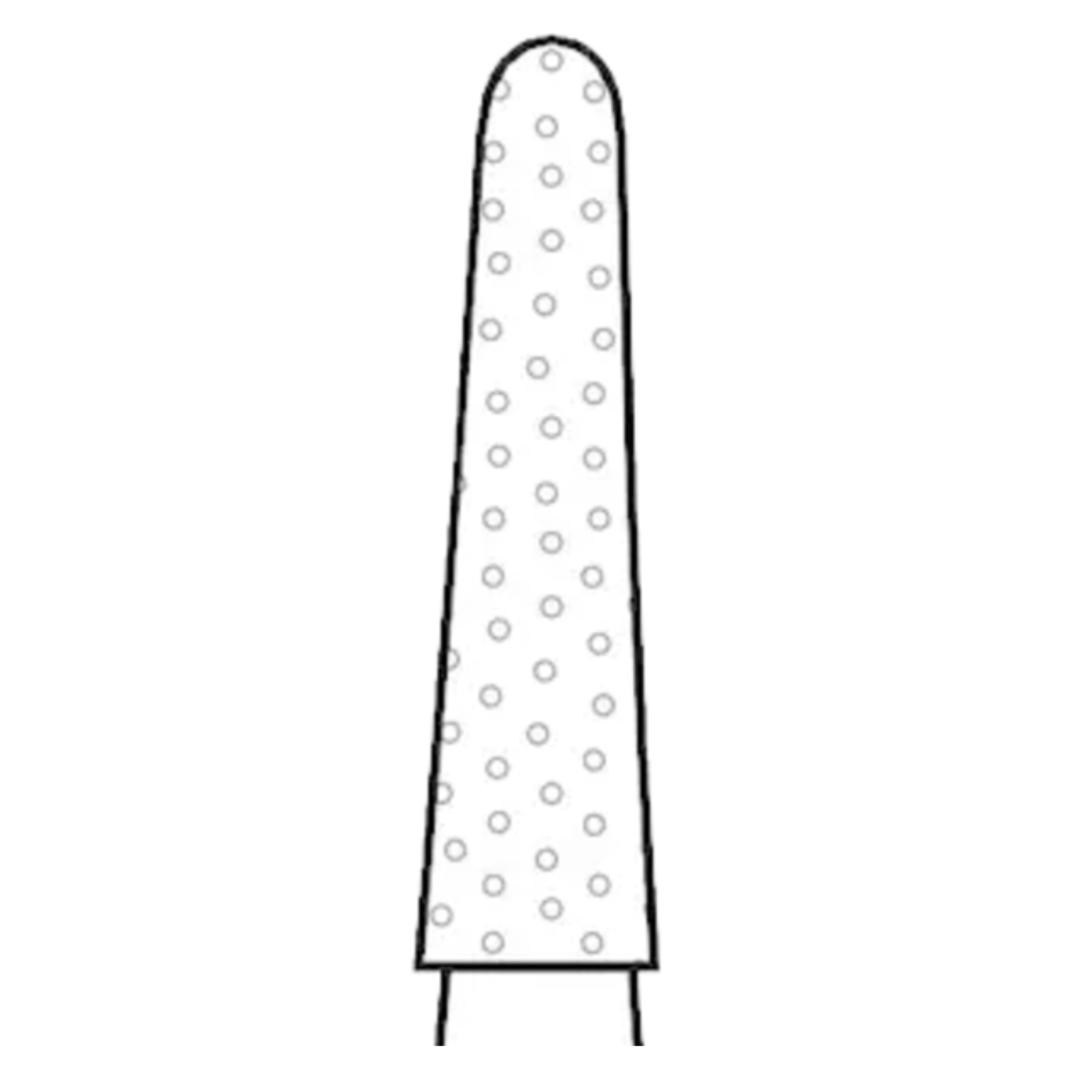 Two Striper® Diamond Bur, FG Long, Round-End Taper, Coarse, Green Ring, #L767.7, 1.8 mm Major/1.1 mm Minor Diameter, 7.0 mm Head Length, 5/Pkg thumbnail 2