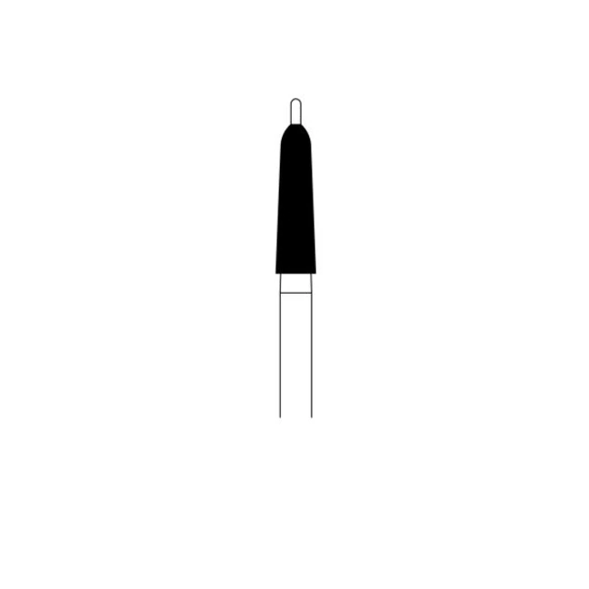 Meisinger Crown Preparation Diamond Bur, Friction Grip, Chamfer Guided Tip, 508, 2.0 mm, Coarse, Green, 5/Pk, 508G-020-FG thumbnail 4