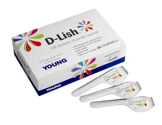 D-Lish 5% Sodium Fluoride Varnish, Assorted Flavors, 0.4 mL Unit Dose, 200/Box, 295484 thumbnail 5