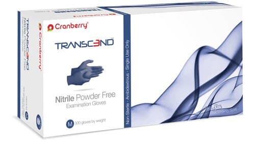 Cranberry Transcend Nitrile Examination Gloves, Powder-Free, X-Large, 250/Box thumbnail 3