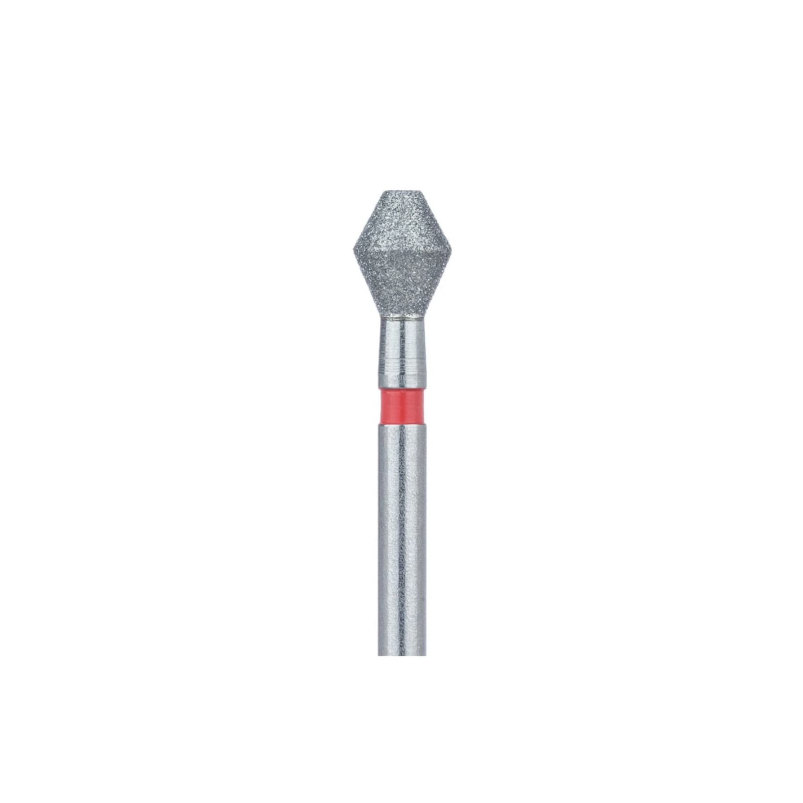 Meisinger Multi-Use Diamond Burs, FG, Double Cone Barrel, #811F, 3.3 mm, Fine Grit, Red Ring, 5/Pk, 811F-033-FG - Meisinger Multi-Use Diamond Burs, FG, Double Cone Barrel, # 811F, 3.3 mm, Fine, Red, 5/Pk, 811F-033-FG - Image 1