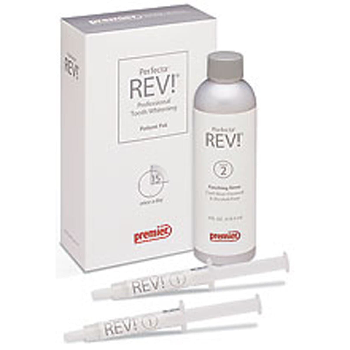 Perfecta REV! Take-Home Tooth Whitening Patient Pak, 14% Hydrogen Peroxide, Mint, 2 x 3cc Syringes, 4oz Finishing Rinse, 0.9oz Toothpaste, 4000142 thumbnail 3