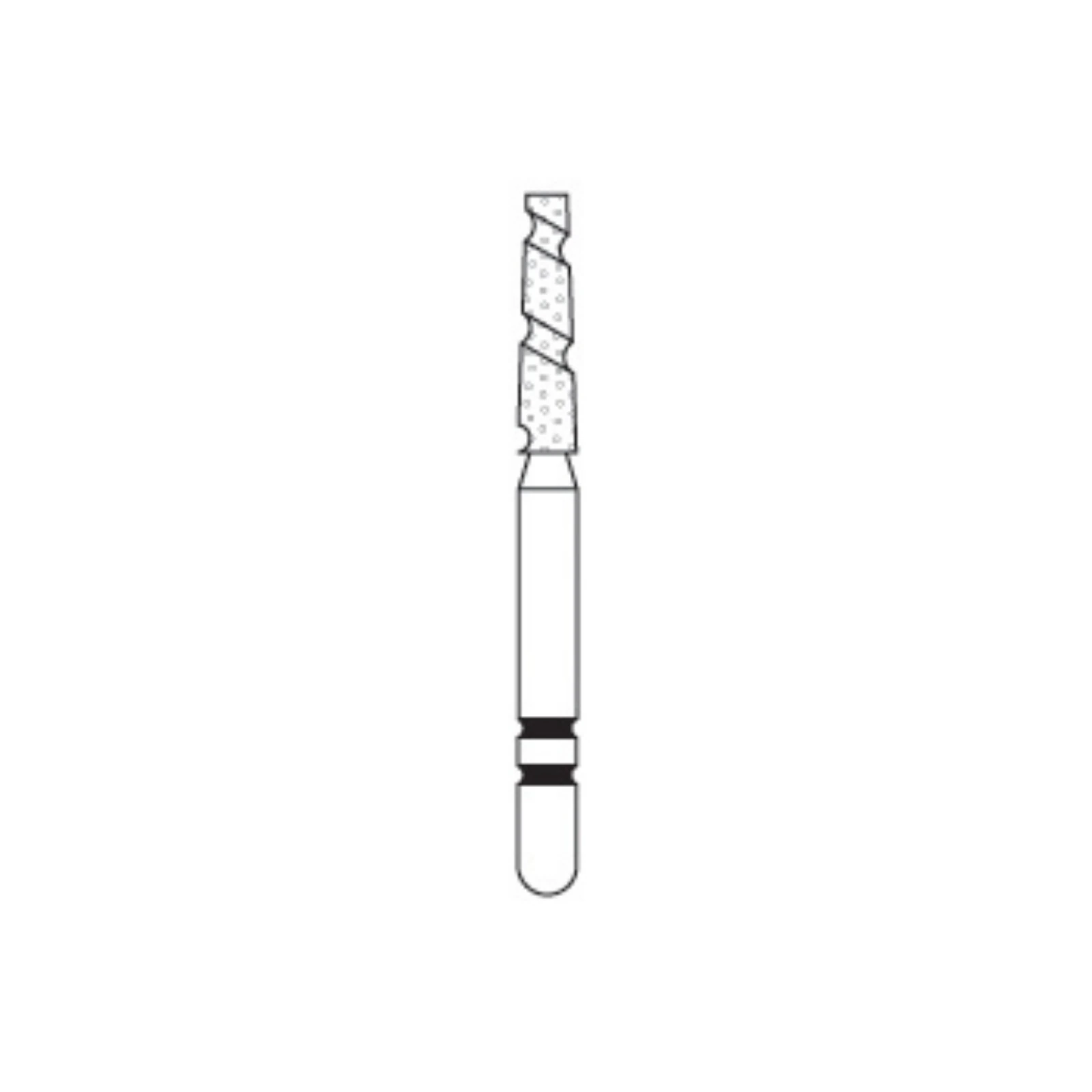 Two Striper TS2000 Diamond Bur, FG, Flat-End Taper, 2001.7, Coarse, Green, 5/Pk, 2000017 thumbnail 3
