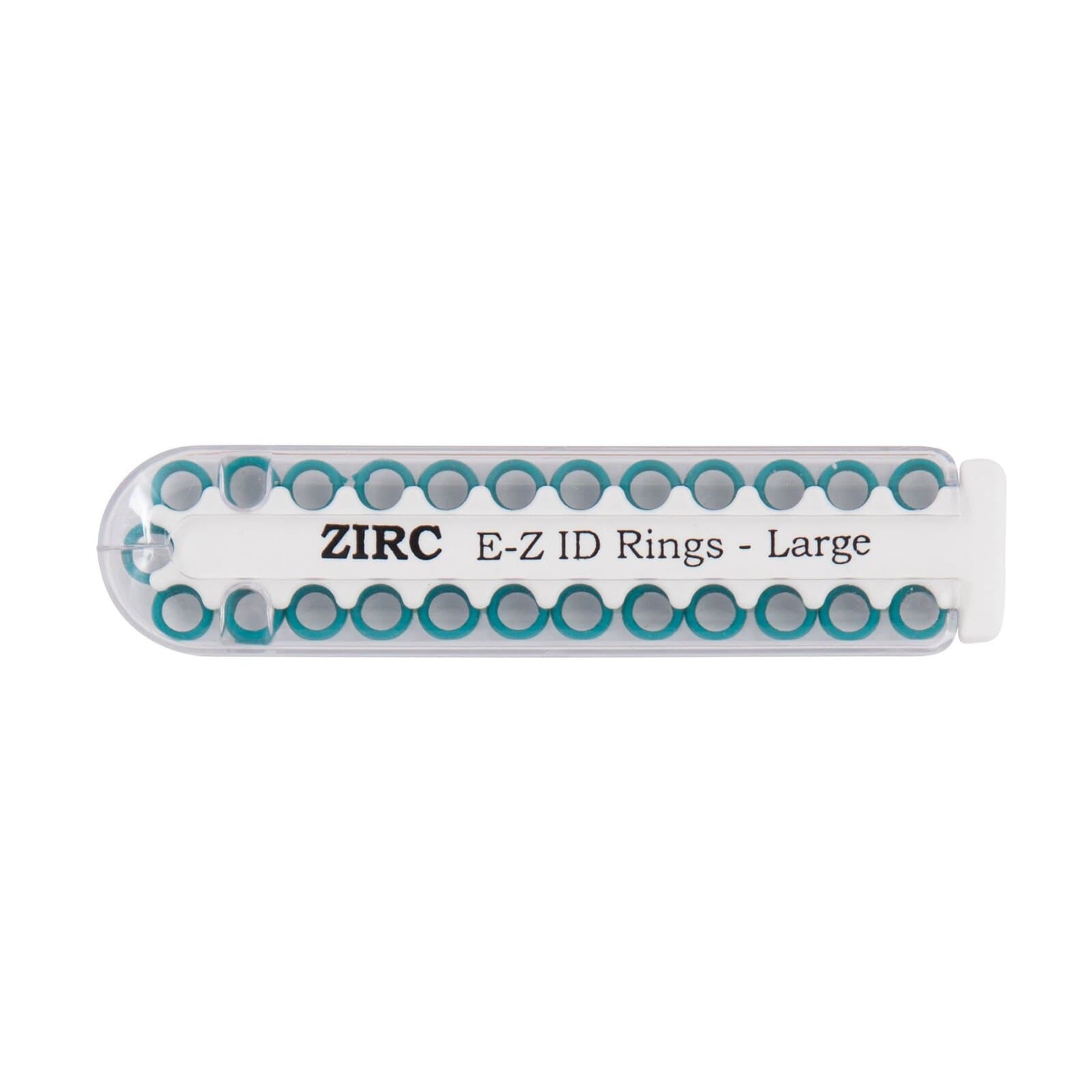 Zirc E-Z ID Instrument Rings, Small, Teal, 1/8" Diameter, 25/Pack, 70Z100J thumbnail 2