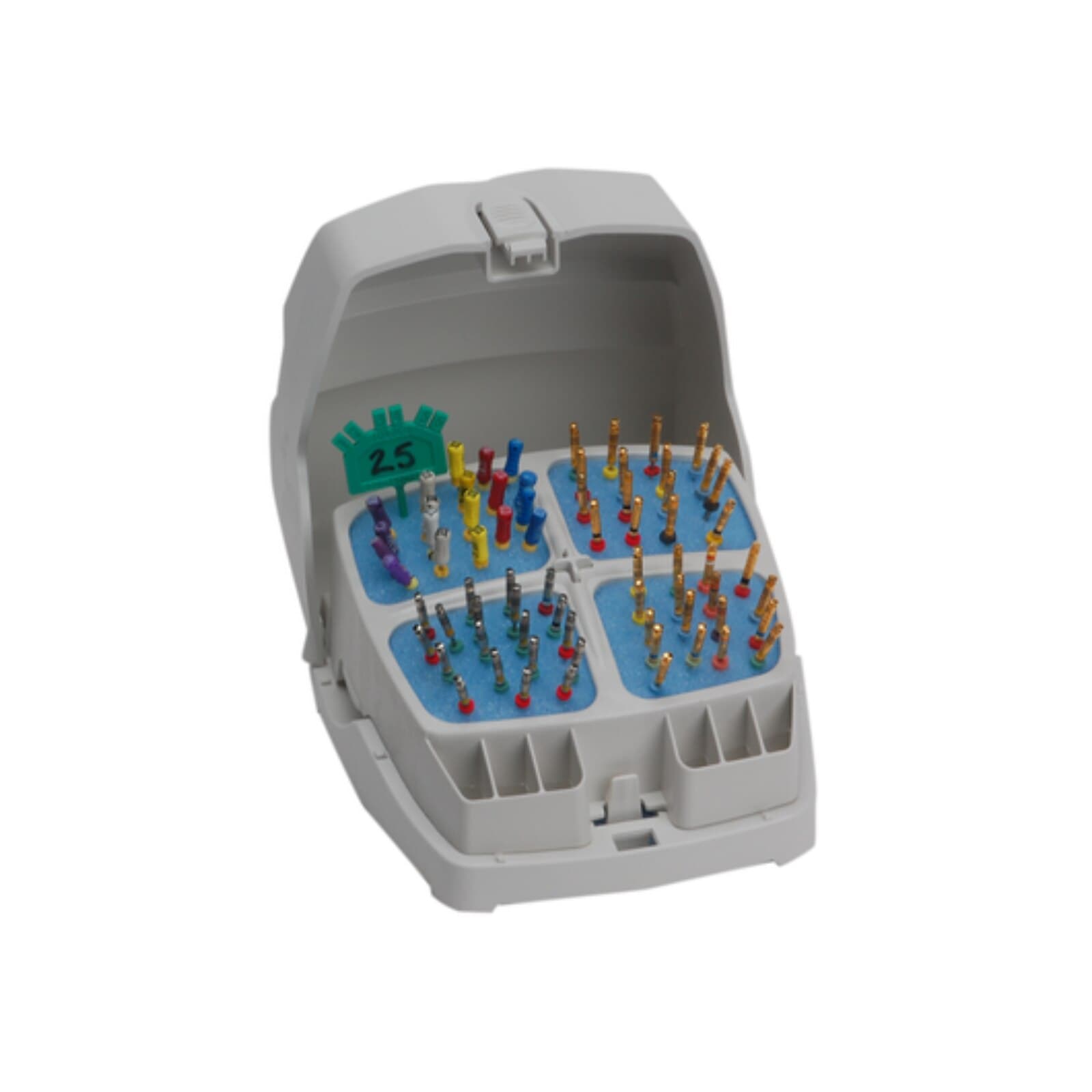 Jordco EndoRing FileCaddy Kit, EFC-S, 1 Caddy with 12 Foam Inserts (6 Blue, 6 Yellow) thumbnail 2