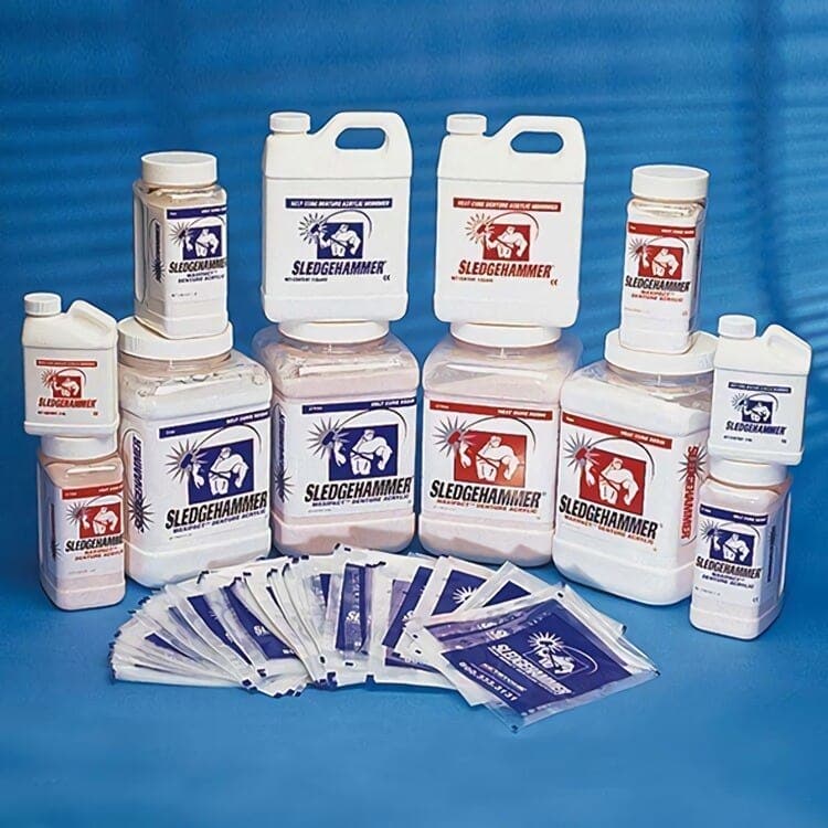 Sledgehammer Multi-Pack Self-Cure Acrylic, Clear, 1 lb Powder & 8 oz Liquid Kit thumbnail 6
