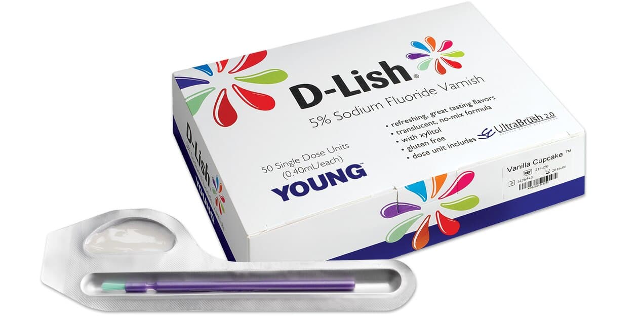 D-Lish 5% Sodium Fluoride Varnish Unit Dose 0.40 ml Green Apple, 50/Box, 295732 thumbnail 6