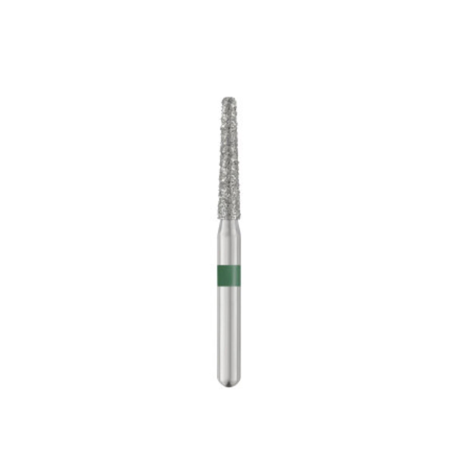 Piranha Diamond Single-Use Burs, FGSS, Modified Flat End Taper, #847KR-016, 1.6 mm, Coarse, Green, 25/Pk, 847KR-016C-SS thumbnail 3