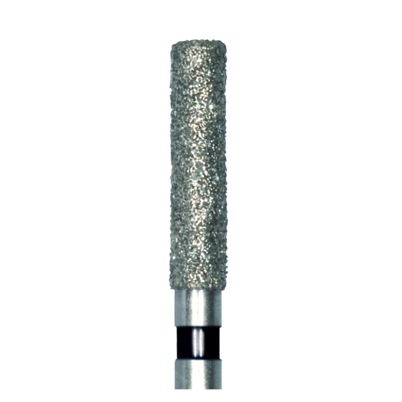 Meisinger 842H-014-FG Diamond Bur, Super Coarse (Black), Round Edge Cylinder, FG, 1.4 mm Diameter, 8 mm Working Length, 5/Pkg thumbnail 3