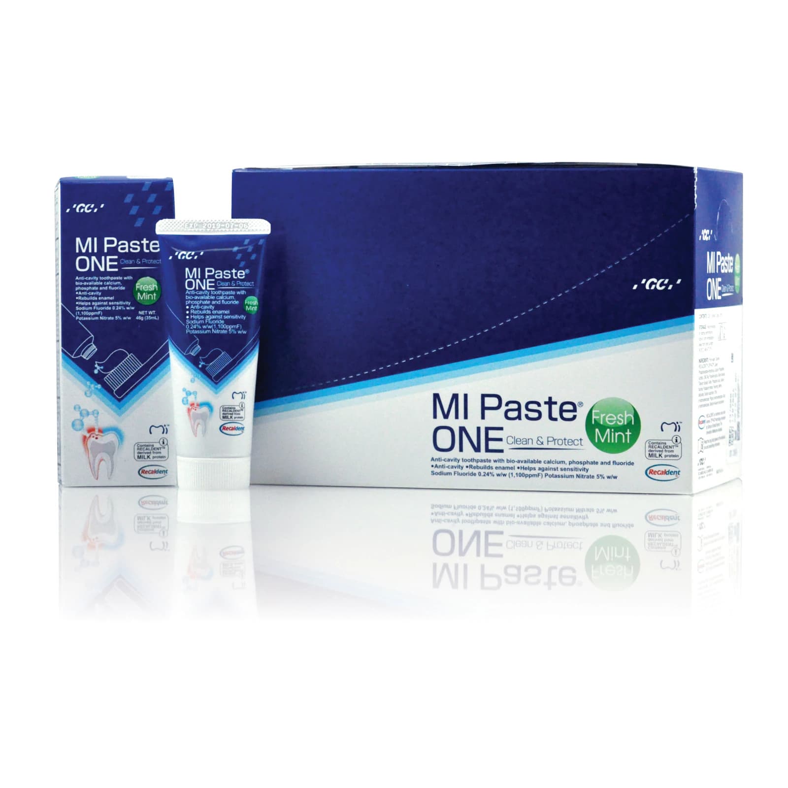 MI Paste ONE Anticavity Toothpaste, Fresh Mint, 46g Tube, 10/Box, 437000 thumbnail 9