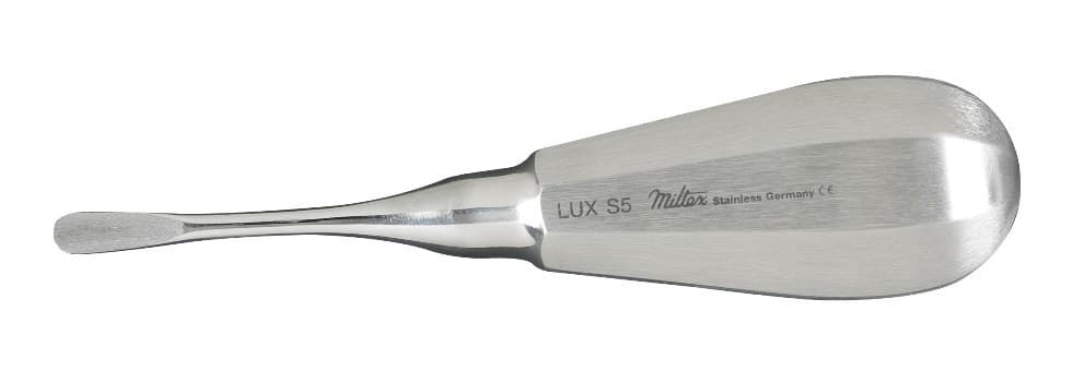 Miltex Luxating Elevator, Straight Tip, 5 mm, Stainless Steel Handle, 1/Pk, DELLUXS5 thumbnail 3