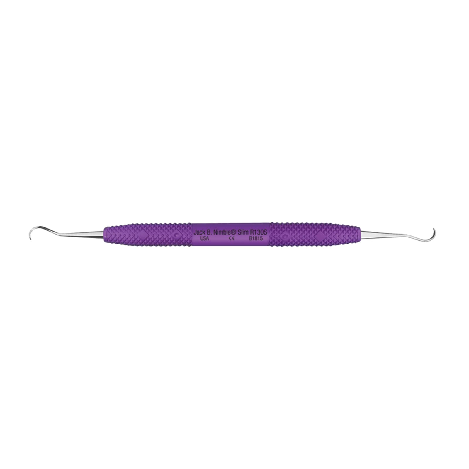 PDT Jack B. Nimble Scaler Slim, Double-Ended, Anterior, Purple, R130S thumbnail 7