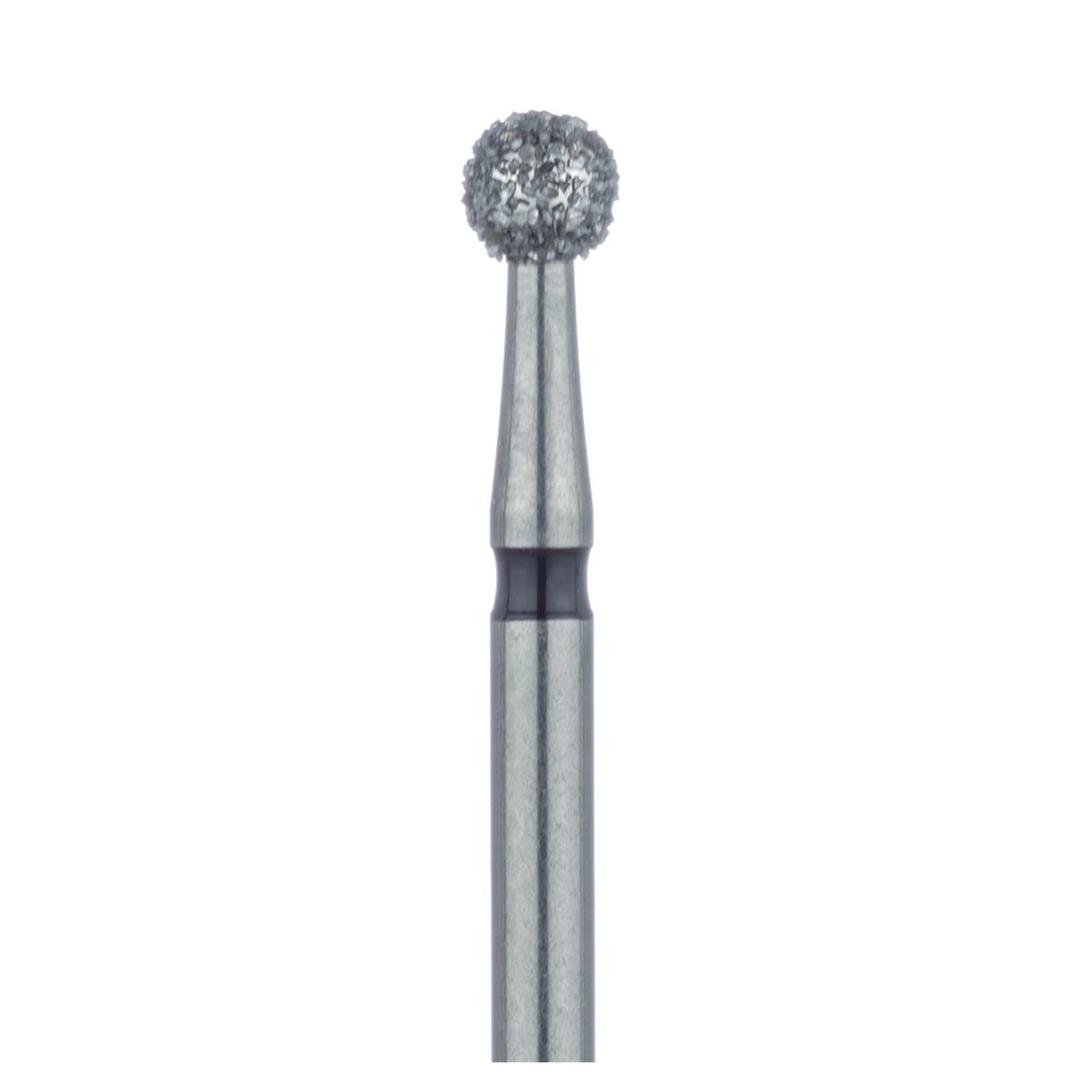 Meisinger 801H-025 FG Super Coarse Diamond Bur, Round, 2.5mm, Friction Grip, Multi-Use, 5/Pack thumbnail 3