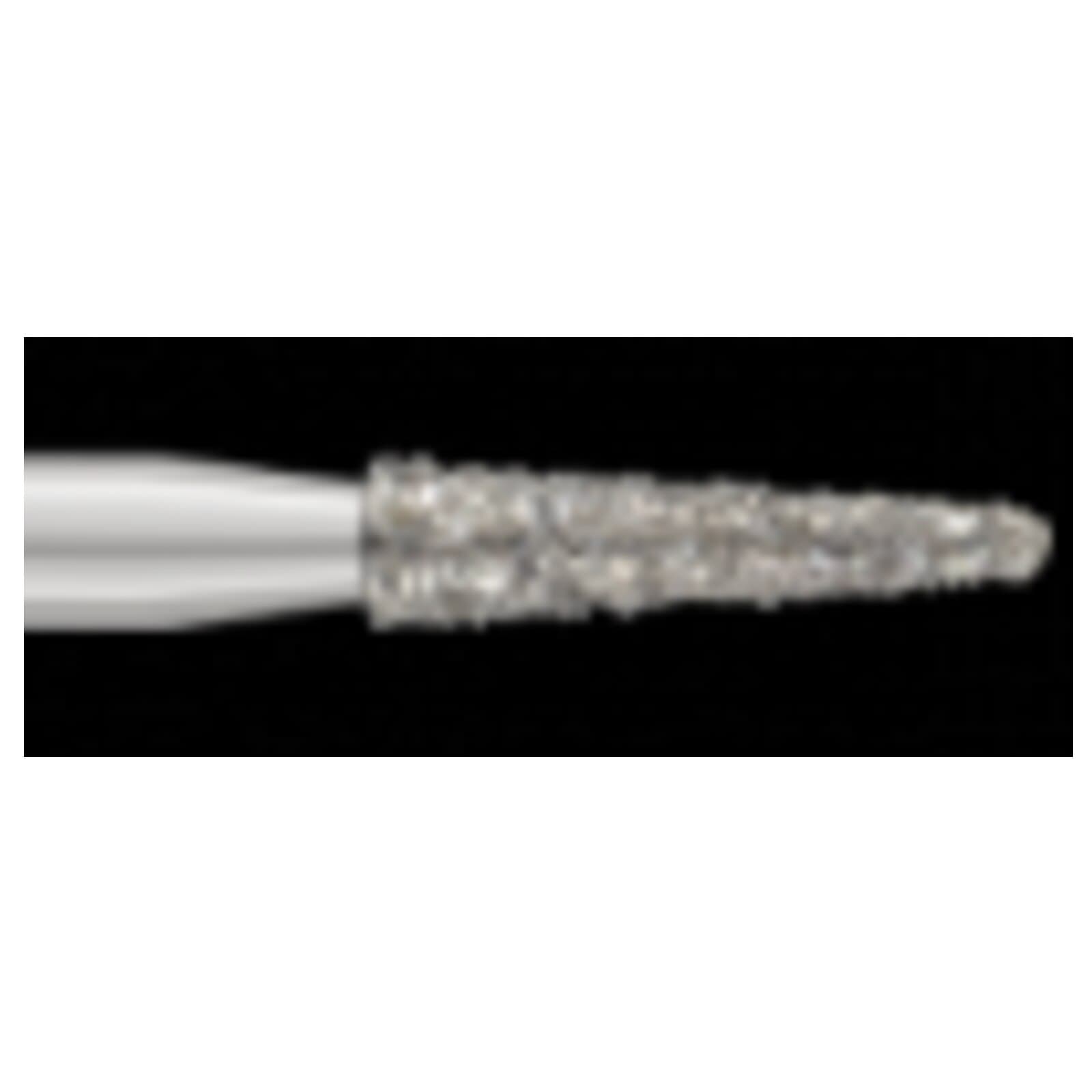 SS White Piranha Single-Use Diamond Bur, FG, Medium Grit, Round End Taper, 855-016M, 25/Pk thumbnail 2