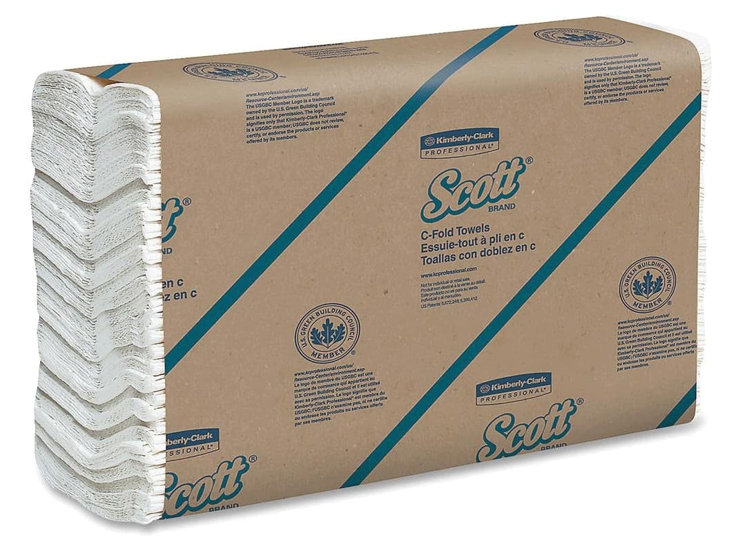 Scott Essential C-Fold Paper Towels, 13.25" x 10.4", White, 2400/Case thumbnail 2