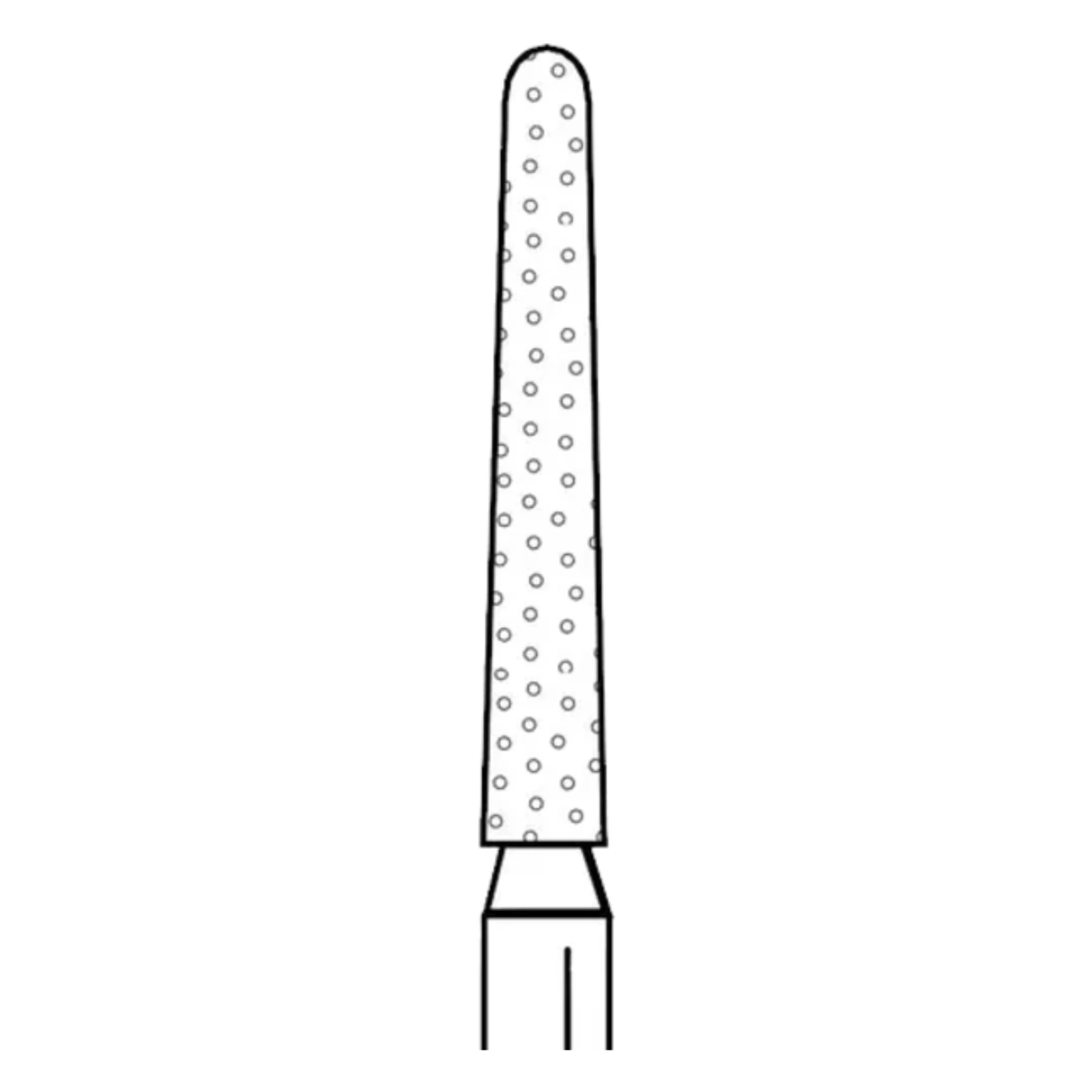 Two Striper Diamond Bur, FG, Round-End Taper, 782.10, Fine, Red, 1.6 mm Major/1.1 mm Minor, 10 mm Length, 5/Pk, 2015435 thumbnail 7
