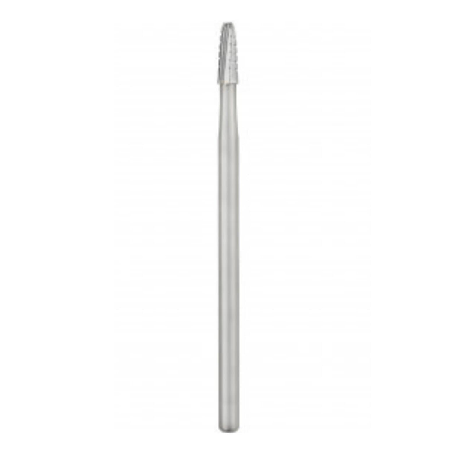 SS White #1702 Oral Surgery Carbide Bur, Round End Tapered Fissure Cross Cut, HP Shank #5, 59 mm, 1.6 mm Diameter, Sterile, 10/Pkg thumbnail 2