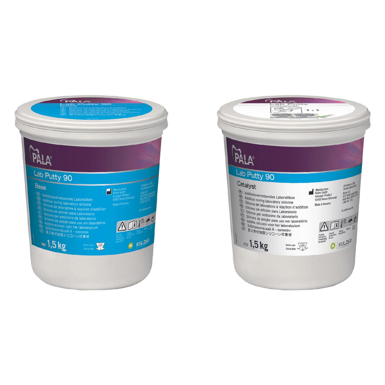 Kulzer Pala Lab Putty 90, Shore 90, Light Blue, 2 x 5 kg (10 kg Total), 66057433 thumbnail 2