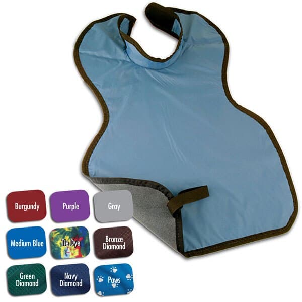 Flow X-Ray Child Lead-Free X-Ray Apron with Collar, Bronze, 20" x 20", 0.25 mm Lead Equivalency, 75053NL-37 thumbnail 2