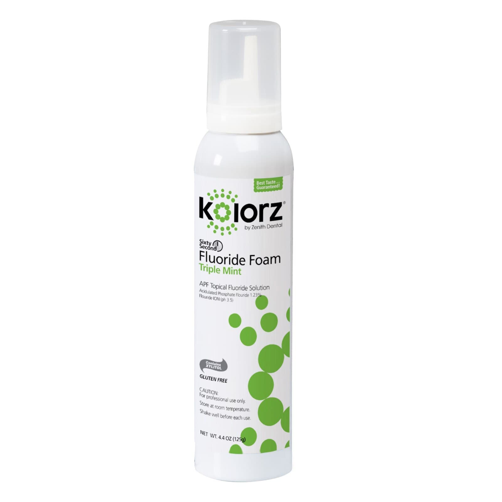 Kolorz Sixty-Second Fluoride Foam, Triple Mint, 1.23% APF, 4.4 oz Can, 766201 thumbnail 7