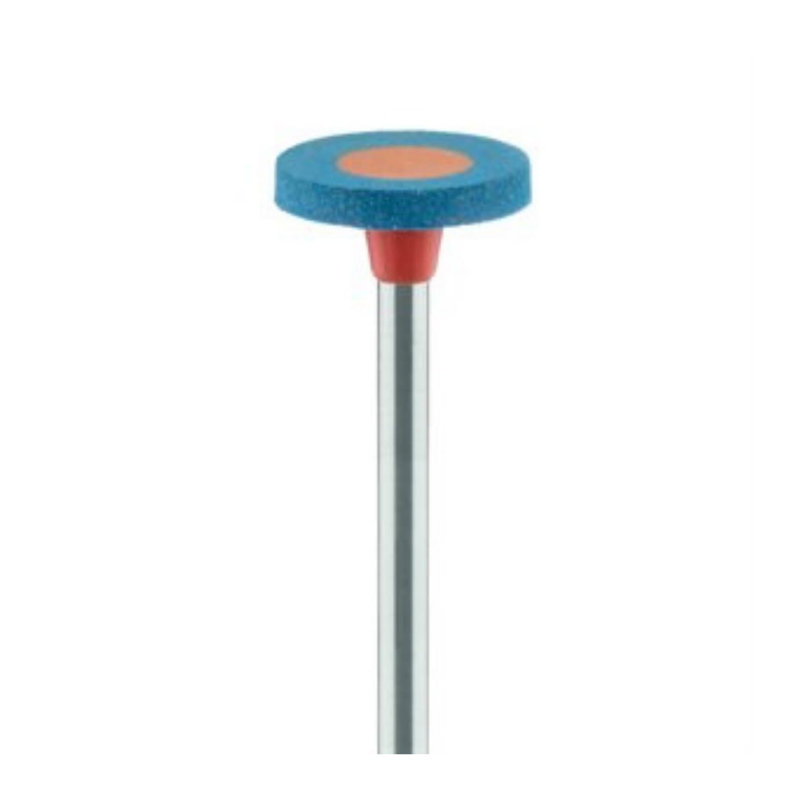 Meisinger #9749-110 Blue/Orange Diamond Impregnated Porcelain Polisher Small Wheel RA, Medium, 11.0mm, Pack of 2 thumbnail 2