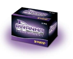 Piranha® Single Patient Use Diamond Bur, Curettage FG, Medium Grit, #879K-018M, 1.8 mm Diameter, 25/Pkg thumbnail 2