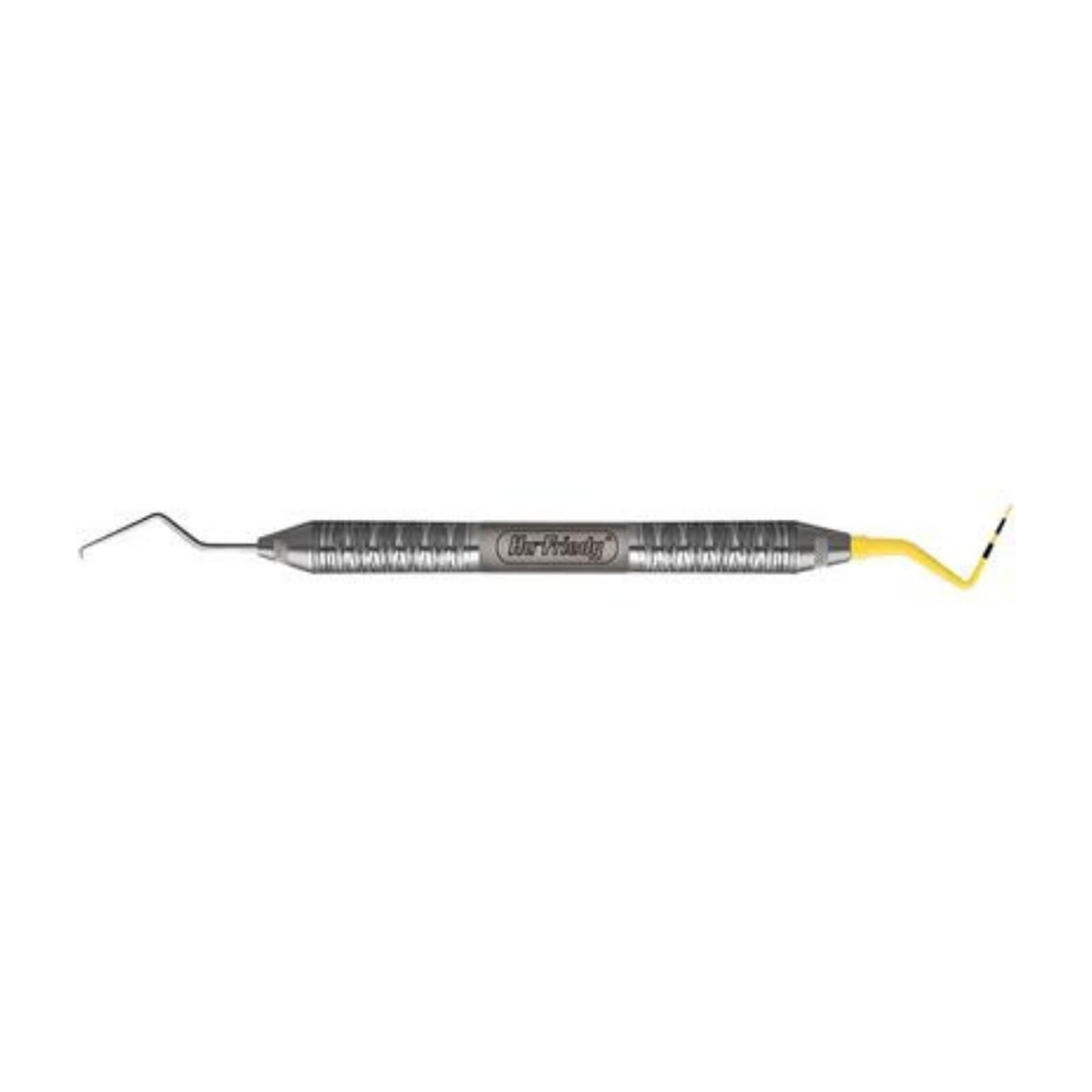 Hu-Friedy ColorVue Expro TU17 Double-Ended Explorer/Probe Handle, #6 Satin Steel, XPTU17/PH6 thumbnail 3