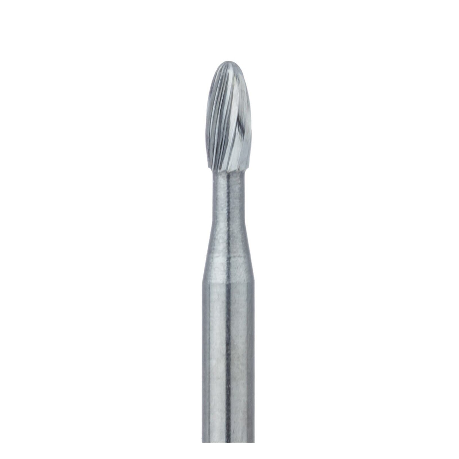 Meisinger Trimming & Finishing Carbide Bur, Friction Grip, Football Shape, Fine (8-12 Flute), 1.4 mm, 5/Pk, US #7404, HM379-014-FG thumbnail 3