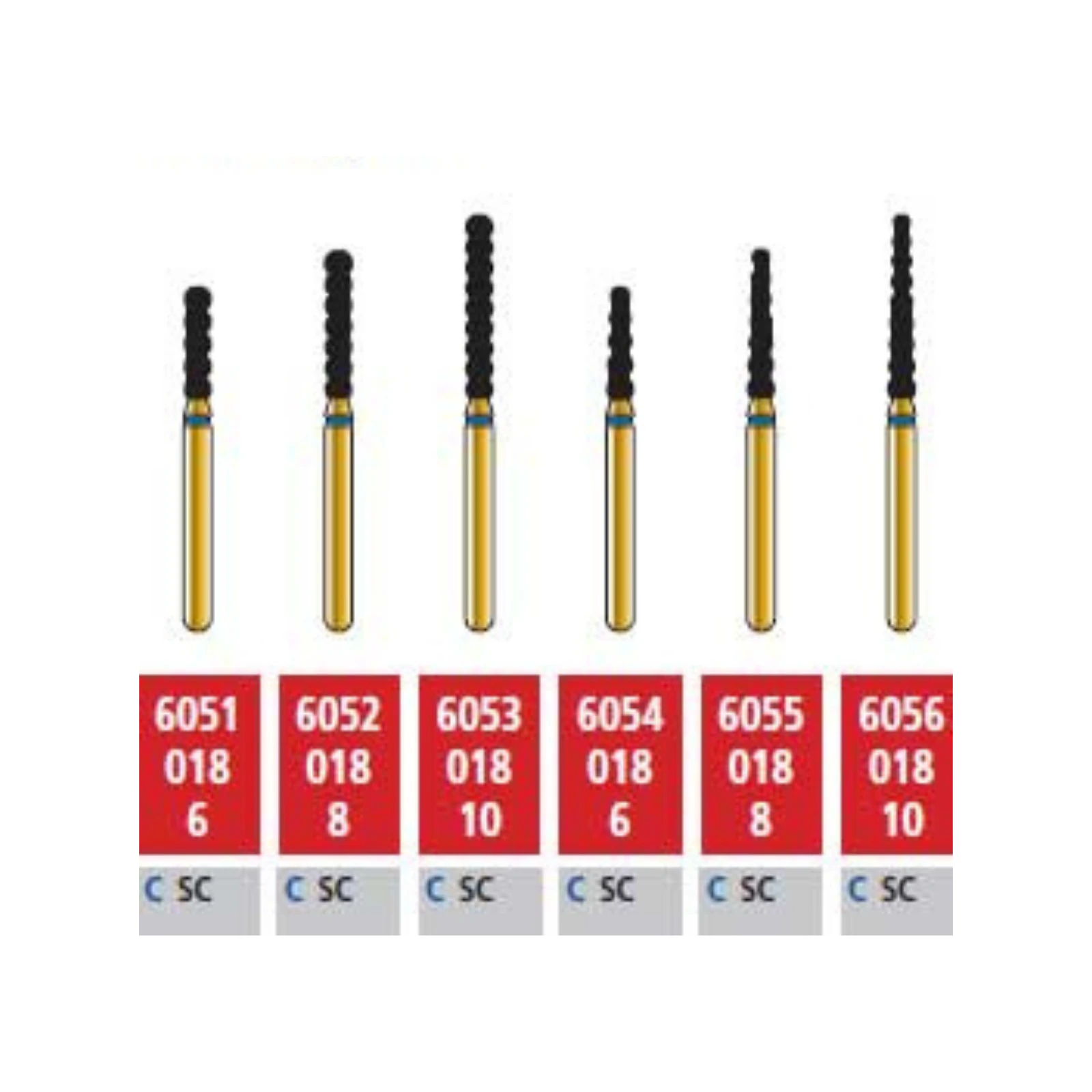 Alpen Multilayer Diamond FG 801-023 XF, Round, Extra Fine, Friction Grip, 5/Pk - Alpen Multilayer Diamonds FG 801-023 XF 5/Pk - Image 1