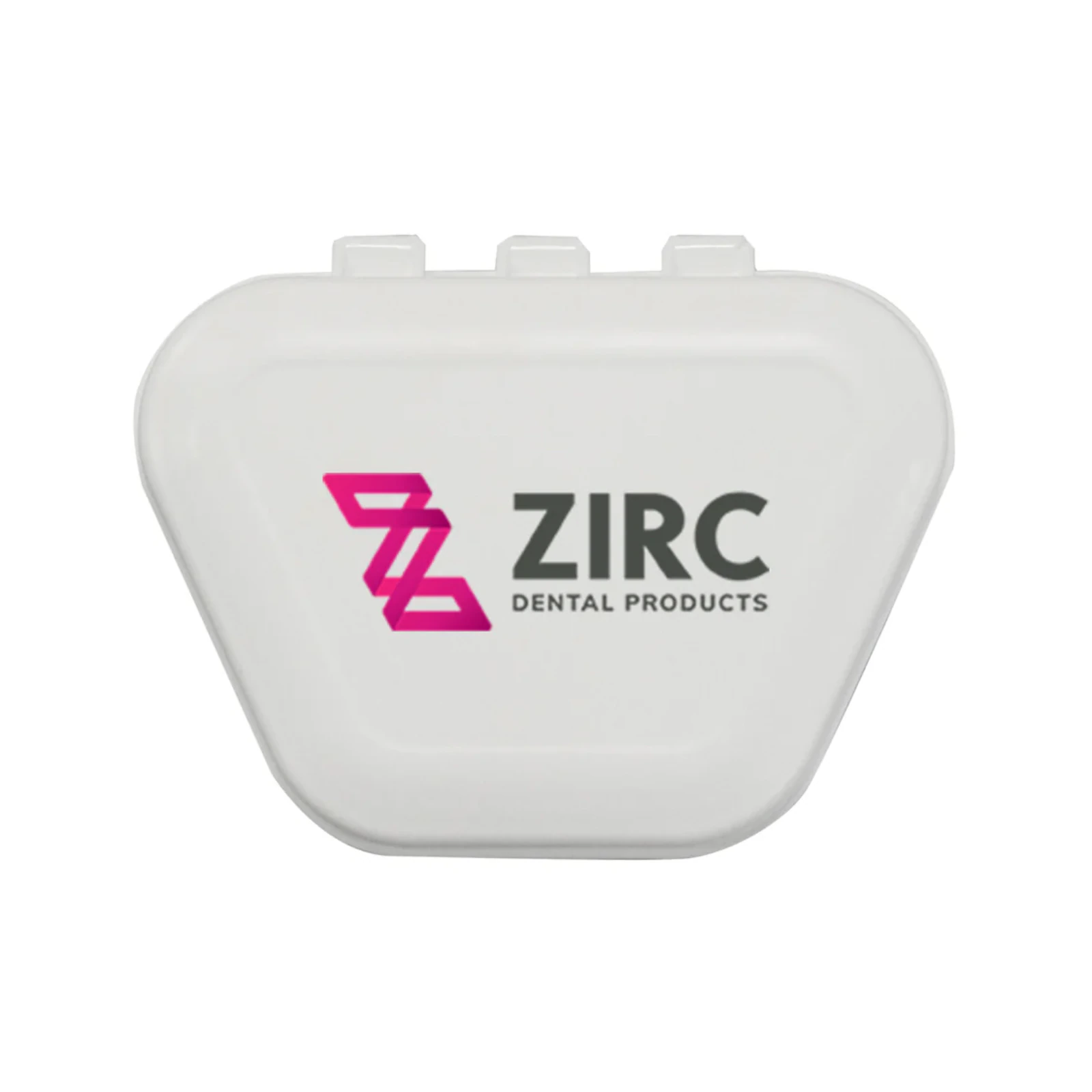 Zirc Imprinted Denture Box, White, 4-3/8" x 3-3/8" x 2", 144/Pack, 30V800A - Imprinted Denture Box White Pack of 144 - Image 1