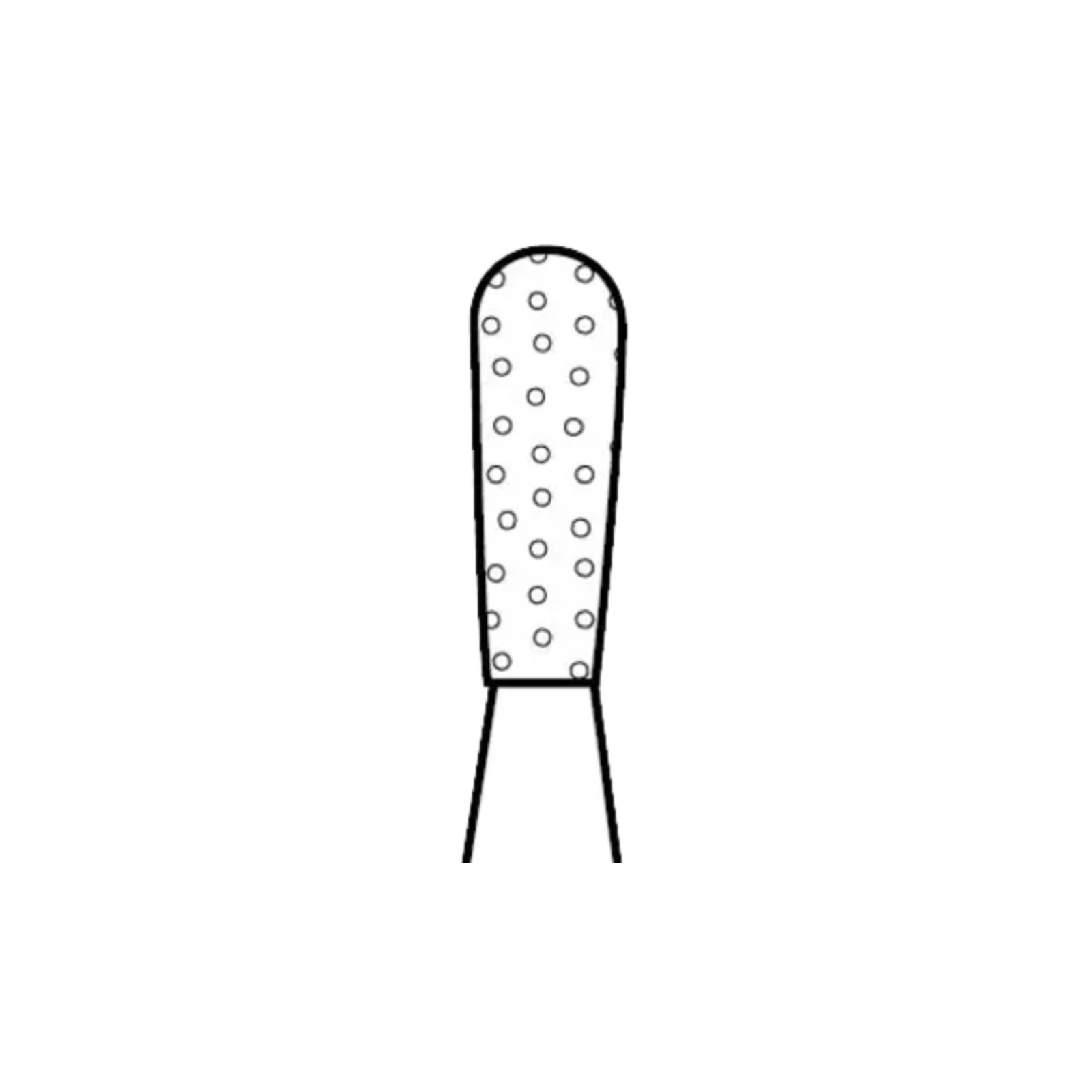 Two Striper® Diamond Bur FG, Coarse, Pear, #365.4C, 1.5 mm Major/1.2 mm Minor Diameter, 4.0 mm Length, Green Ring, 5/Pkg, 2015225 thumbnail 2