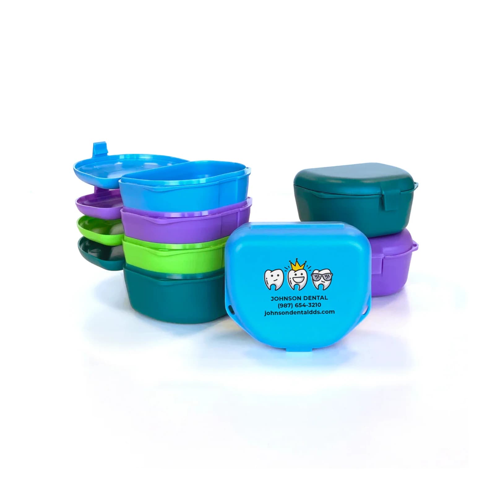 Zirc Imprinted Retainer Box, 1" Deep, Assorted Colors, 144/Pack, 25V500 - Retainer Box Imprinted 144/Pk Assorted - Image 1