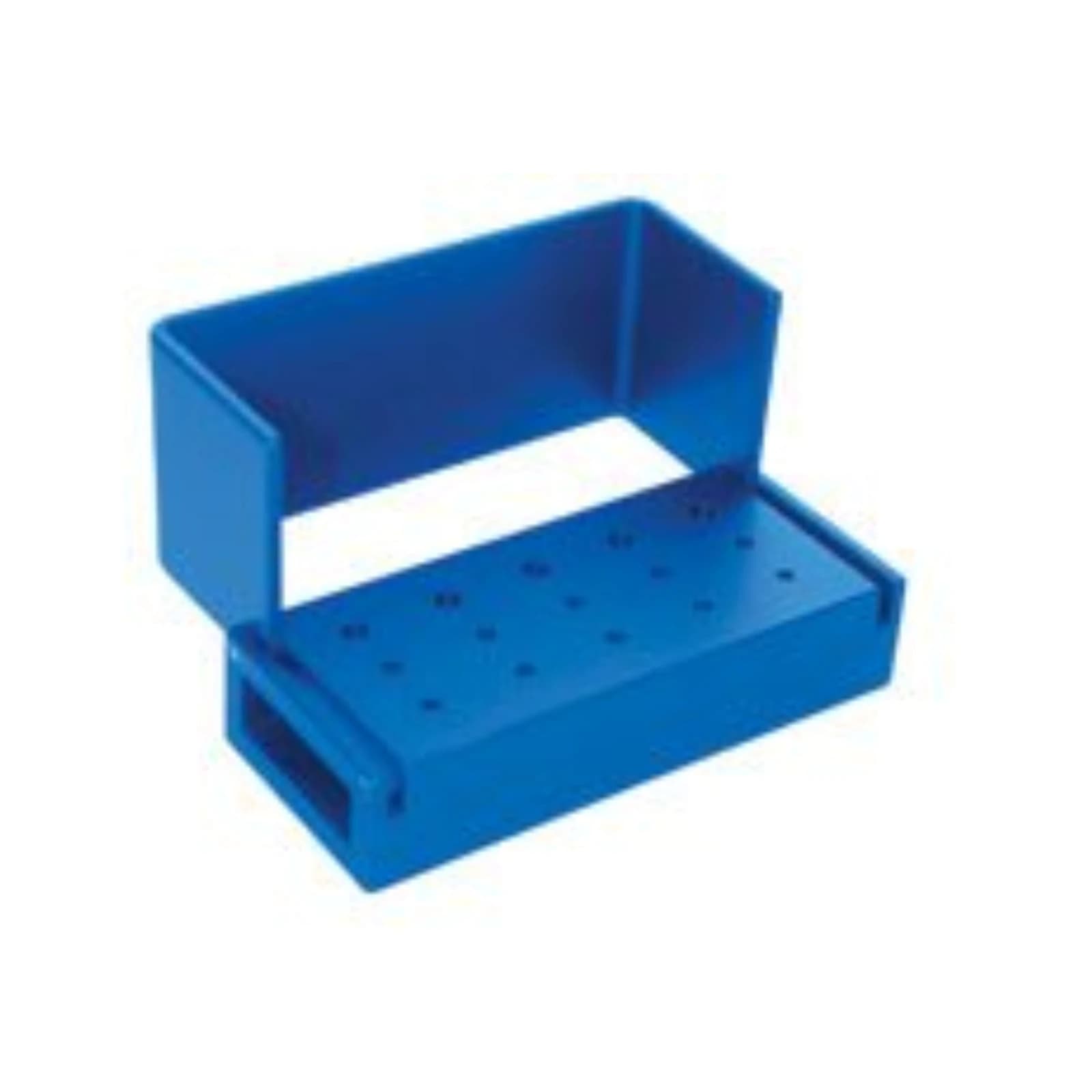 Kerr AXIS Aluminum Bur Block, 15 Holes (10 FG/5 RA), Swivel Top, Autoclavable, Blue, AB320-1U thumbnail 3