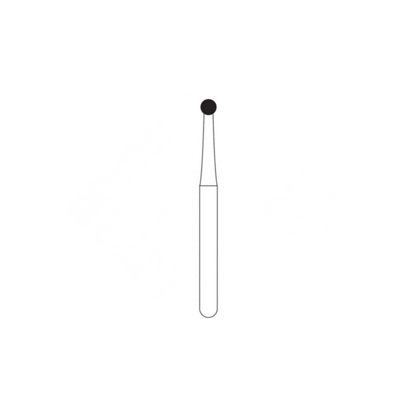 NTI 2-Piece Operative Carbide Bur, RA, Round #4, 1.4 mm, 5/Pk, H4-RA thumbnail 3