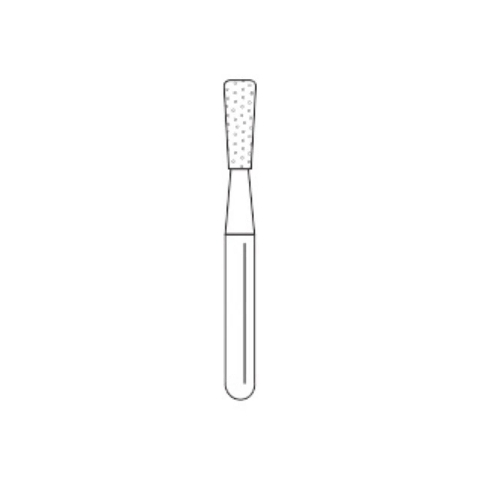 Solo Diamond™ Single-Use Diamond Bur, FG, Coarse, Green Ring, Inverted Cone, Flat End, #807 (0318.5C), 1.8 mm Head Diameter, 5.0 mm Head Length, 25/Pkg, 807018C thumbnail 3