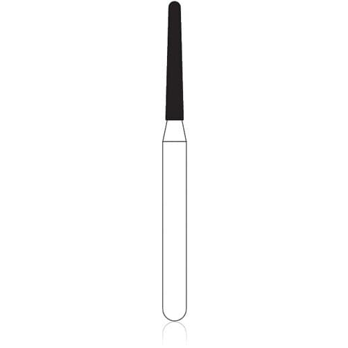 NTI Diamond Bur, FG Short Shank, Super Coarse, Round End Taper, #856-016, 1.6 mm Diameter, 8.0 mm Length, 5/Pkg, SC856-016M thumbnail 2