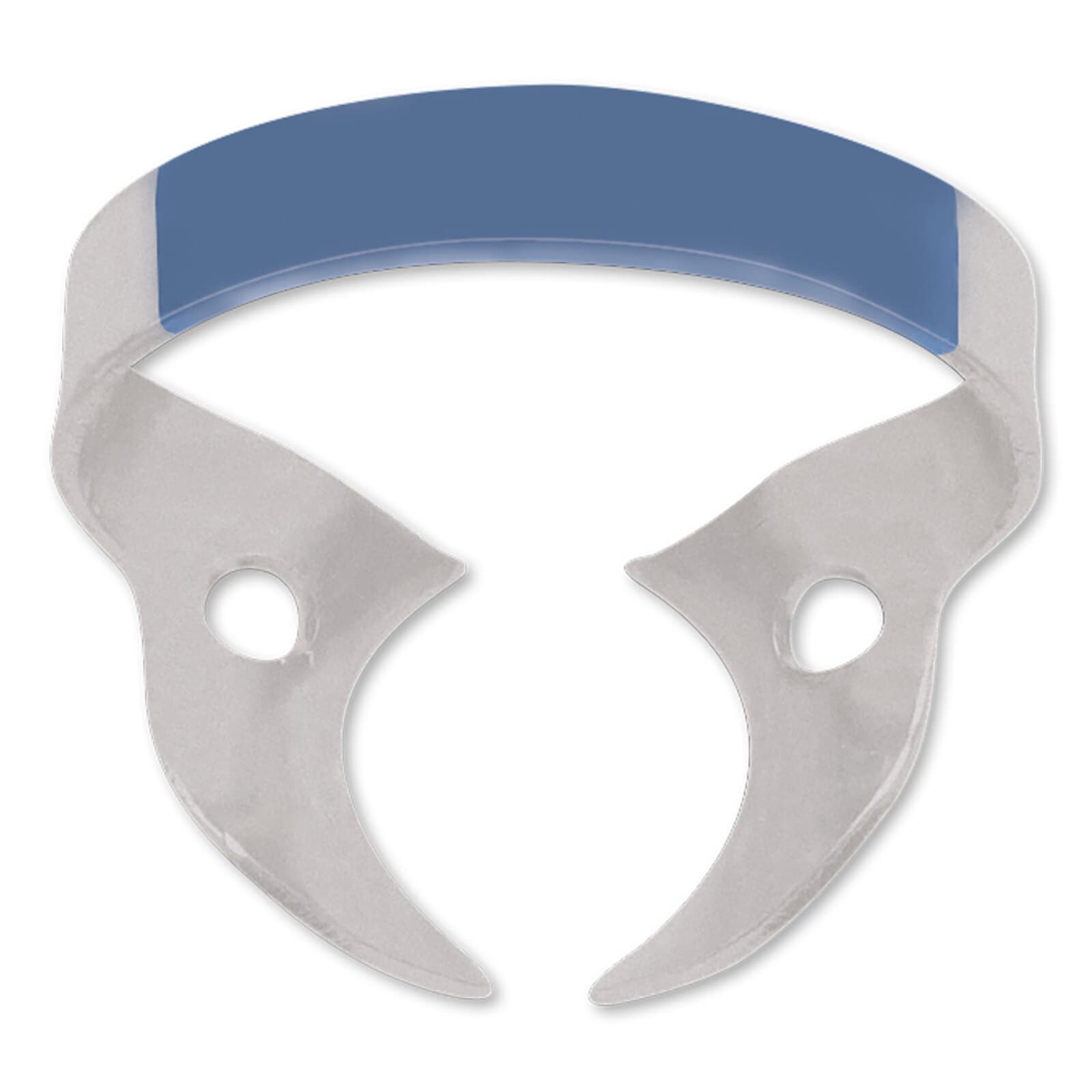 Hygenic Fiesta Color-Coded Wingless Rubber Dam Clamp #W14A, Matte Finish, Dark Blue, Large Partially Erupted Molars, 1/Pk, H02802 thumbnail 2