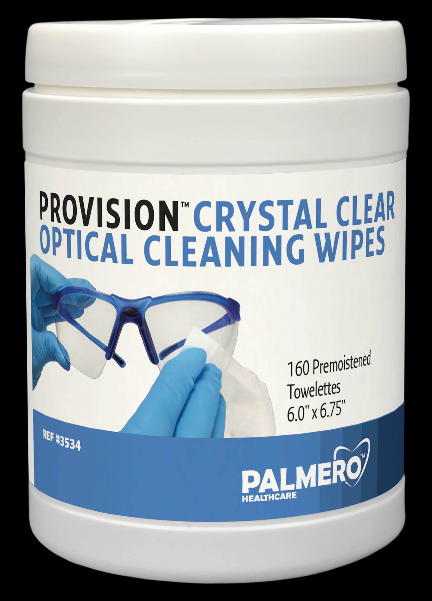 ProVision Crystal Clear Optical Cleaning Wipes, 160/Can - ProVision Crystal Clear Optical Cleaning Wipes 160/Can - Image 1