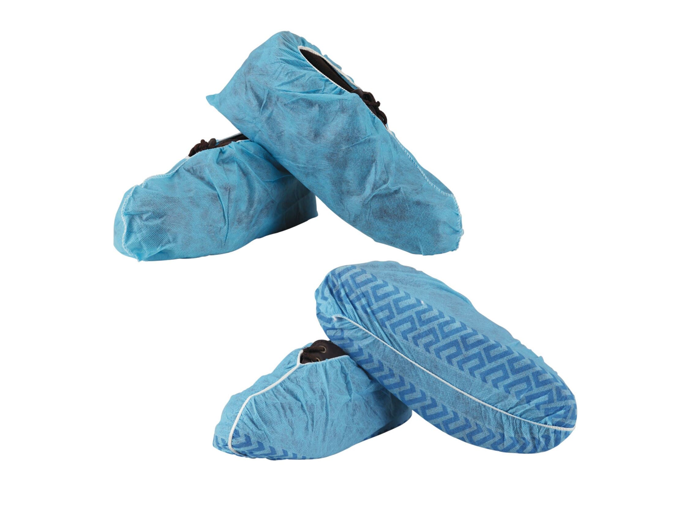 Medicom SafeBasics Shoe Covers, Non-Skid, Blue, Large, 100/Box, 8007 thumbnail 4