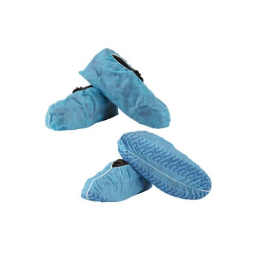 Medicom SafeBasics Shoe Covers, Non-Skid, Blue, Large, 100/Box, 8007 thumbnail 5