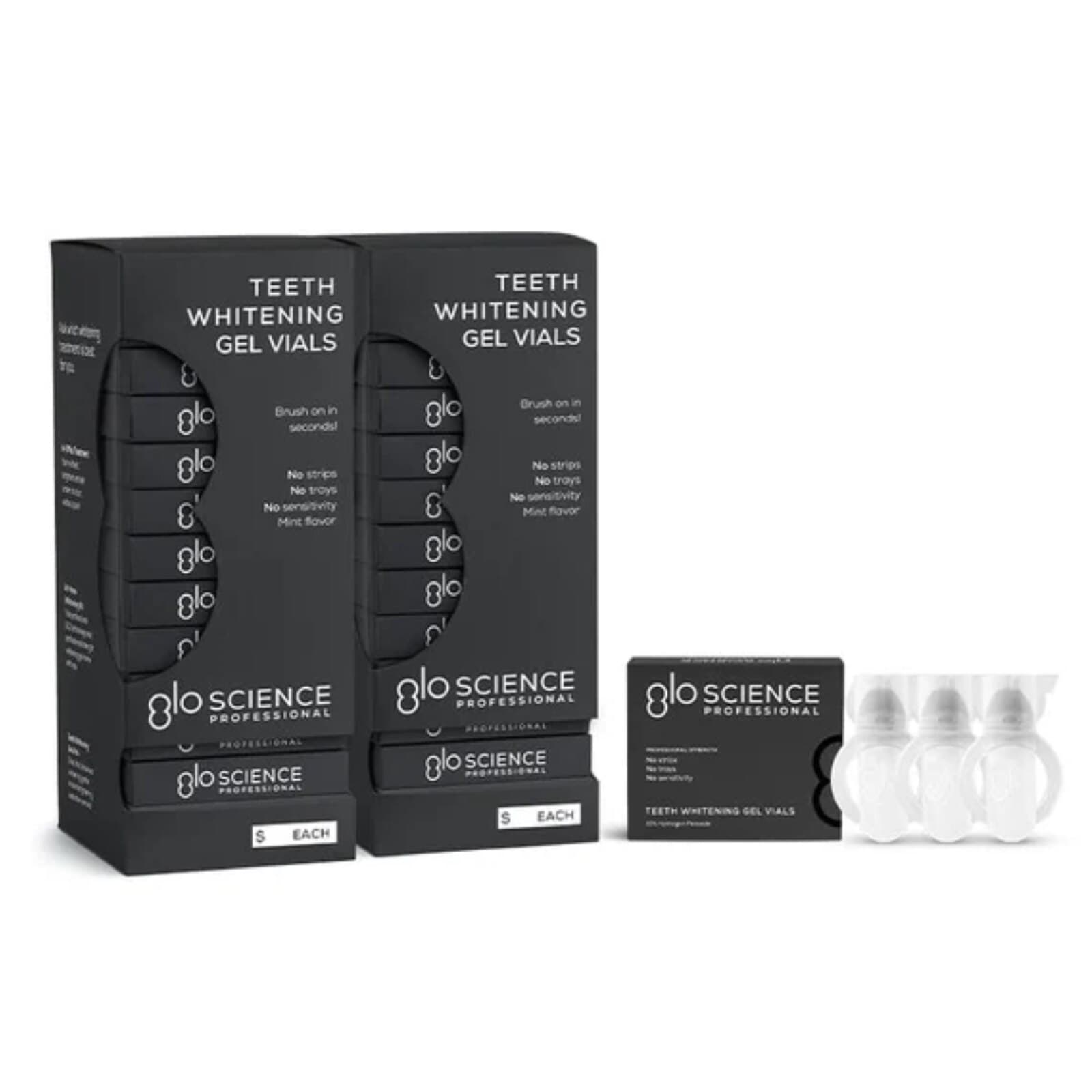 GLO Science At-Home Teeth Whitening Gel, 10% Hydrogen Peroxide, 3 Vials per Pack, 24 Packs per Box (72 Vials Total) thumbnail 2