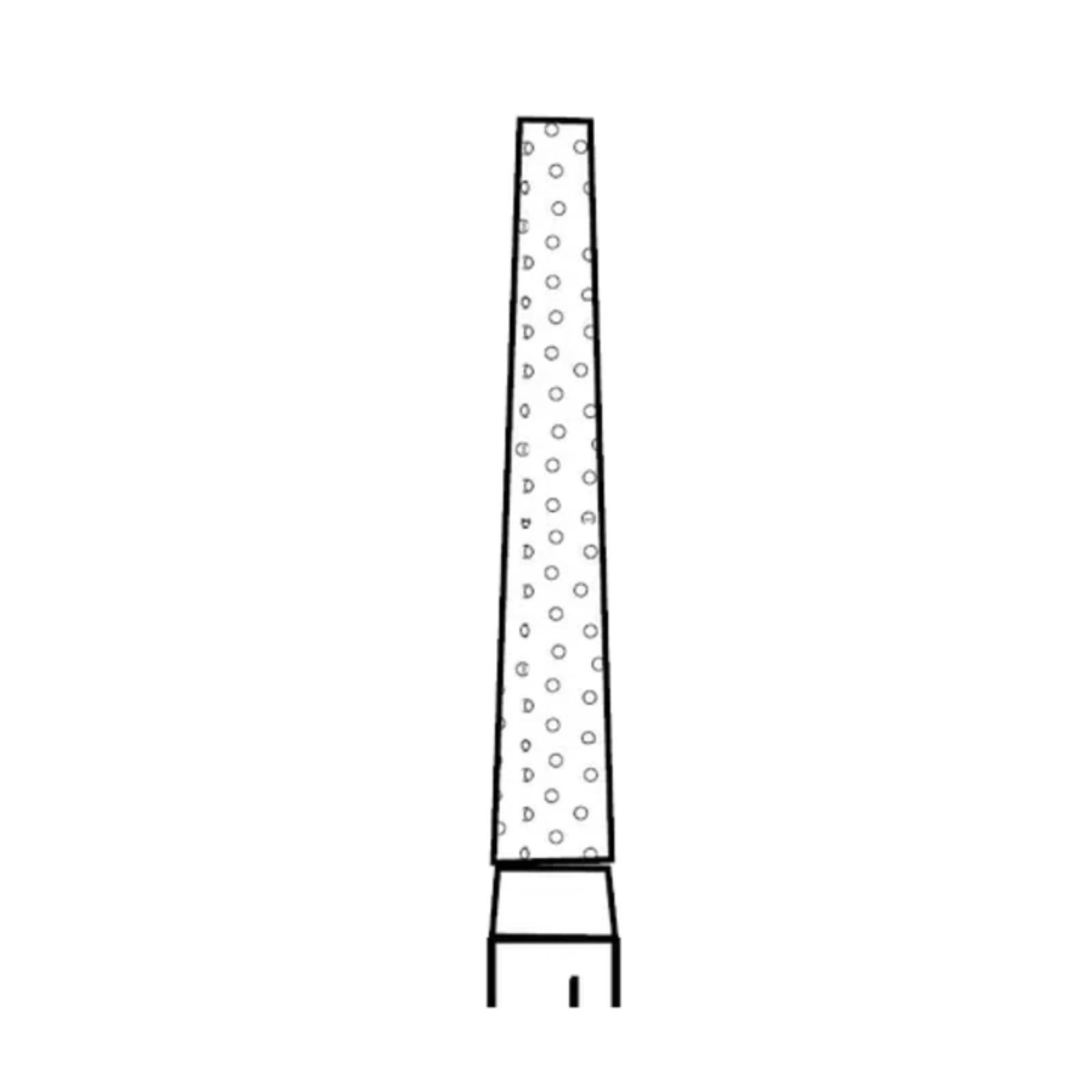 Two Striper Diamond Bur, FG, Flat-End Taper, #725.10, Coarse, Green, 1.8 mm Major/0.9 mm Minor Diameter, 10 mm Length, 5/Pk, 2015446 thumbnail 3
