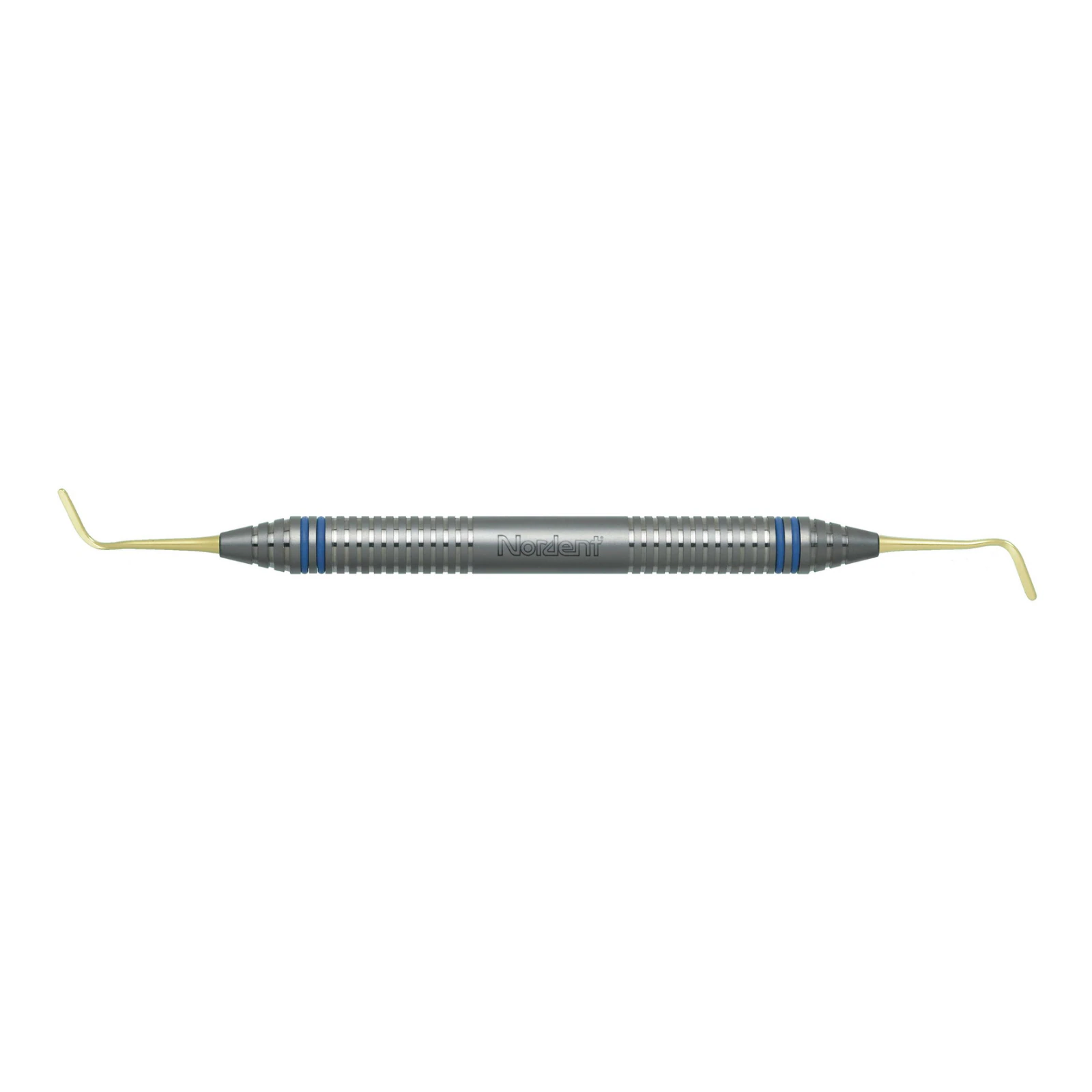 Nordent Composite Placement Instrument #1, Gutsell, Double Paddle, Titanium Nitride Coated, DuraLite® ColorRings™ Handle, Stainless Steel, Double End - Composite Placement Instrument – # 1, Gutsell, Double Paddle, Titanium Nitride Coated, DuraLite® ColorRings™ Handle, Stainless Steel, Double End - Composite Placement Instrument – # 1, Gutsell, Double Paddle, Titanium Nitride Coated, DuraLite® ColorRings™ Handle, Stainless Steel, Double End - Image 1