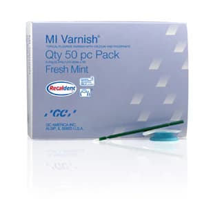 GC America MI Varnish Fresh Mint 5% Sodium Fluoride with RECALDENT (CPP-ACP), 0.4 mL Unit Dose, 50/Pack, 442505 thumbnail 12