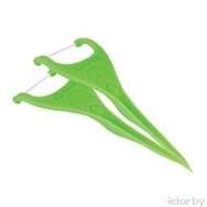 GUM Eez-Thru Angled Flossers, Mint, 2 Flossers per Pack, 48 Packs per Box, 898PA - GUM Angled Flossers 2 x 48/Box - Image 1