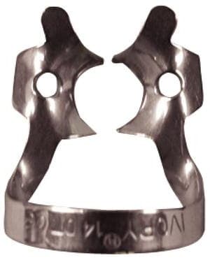Ivory Tiger Rubber Dam Clamp, #14DT, Winged, Serrated, Molar Distal Access, Stainless Steel, 1 Each, 50057857 thumbnail 3