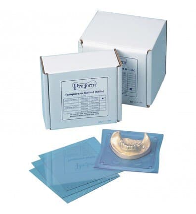 Pro-Form Splint Material, 5" x 5" (127 x 127 mm), 0.020" (0.50 mm) Thick, Clear, 50/Pk, 9614800 thumbnail 9