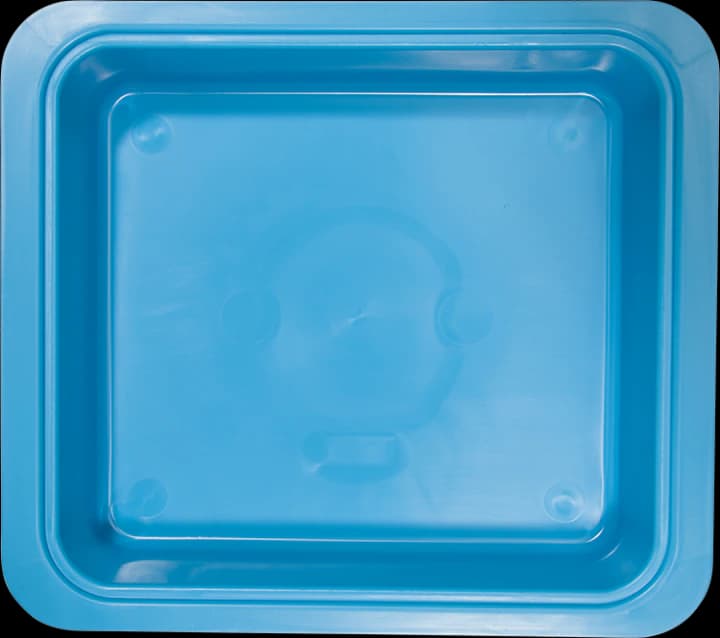 Zirc Procedure Tub Only, Neon Blue, 12-1/4"L x 10-7/8"W x 2-3/4"H, 1/Pk, 20Z463N thumbnail 2