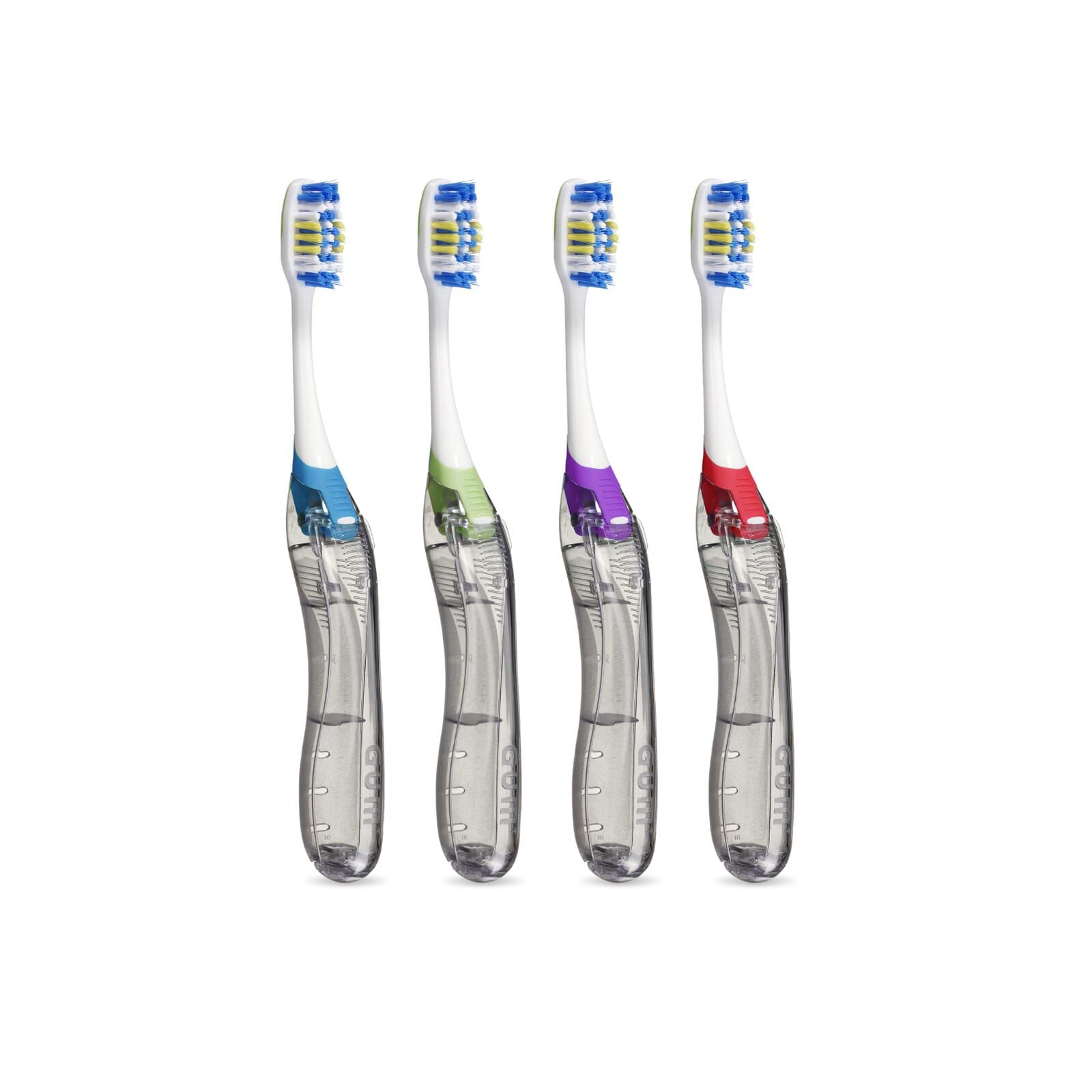GUM Travel Regular Soft Toothbrush, Soft Bristles, 12/Pk - GUM Travel Regular Soft Toothbrush 12/Pk - Image 1